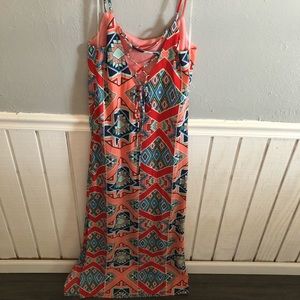 Multi colored maxi dress